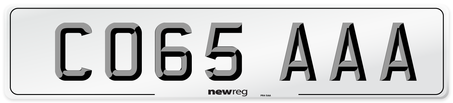 CO65 AAA Number Plate from New Reg